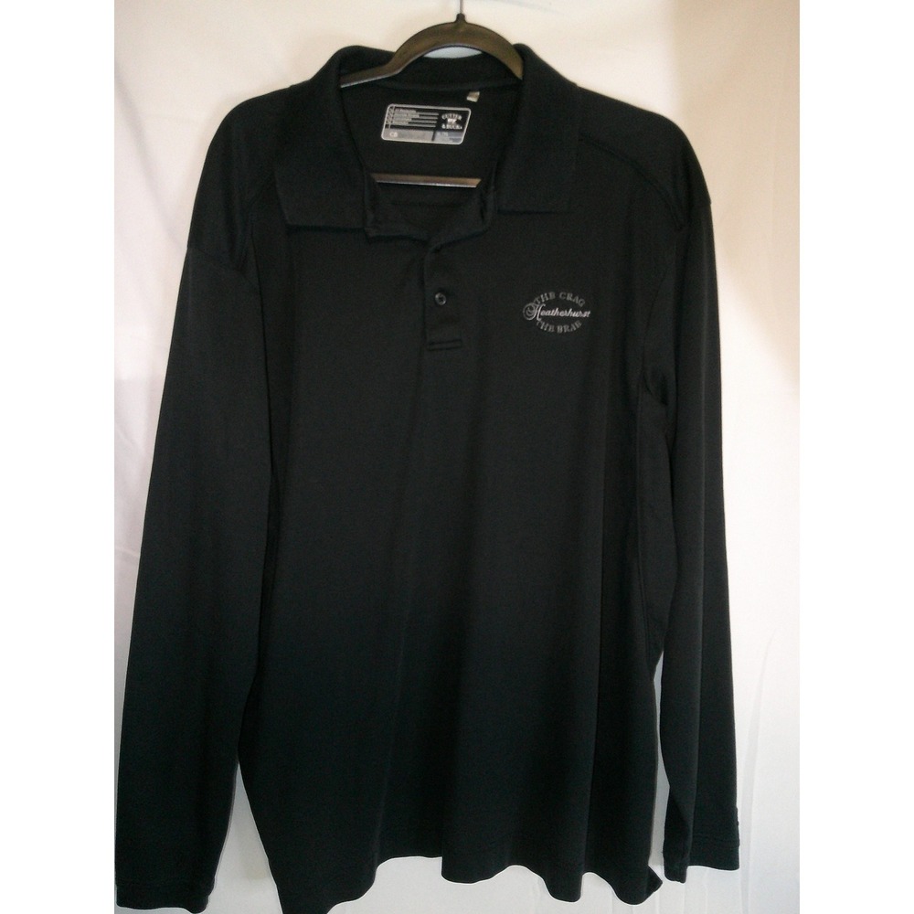 Cutter & Buck Mens XL Long Sleeve Polo Shirt The Crag The Brae Heatherhurst Golf